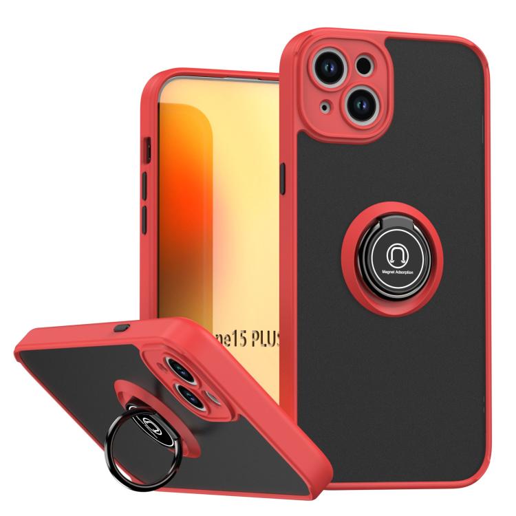 Coque de téléphone Q Shadow série 1 en TPU + PC avec anneau, pour iPhone 16 Pro, pour iPhone 16 Plus, pour iPhone 15 Pro Max, pour iPhone 15 Pro, pour iPhone 15 Plus, pour iPhone 15