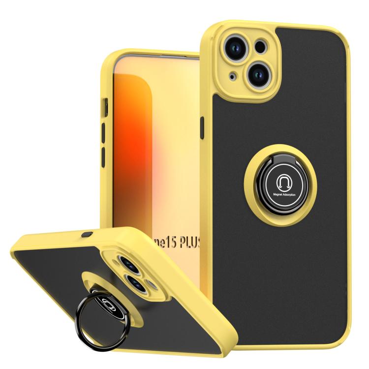 Coque de téléphone Q Shadow série 1 en TPU + PC avec anneau, pour iPhone 16 Pro, pour iPhone 16 Plus, pour iPhone 15 Pro Max, pour iPhone 15 Pro, pour iPhone 15 Plus, pour iPhone 15