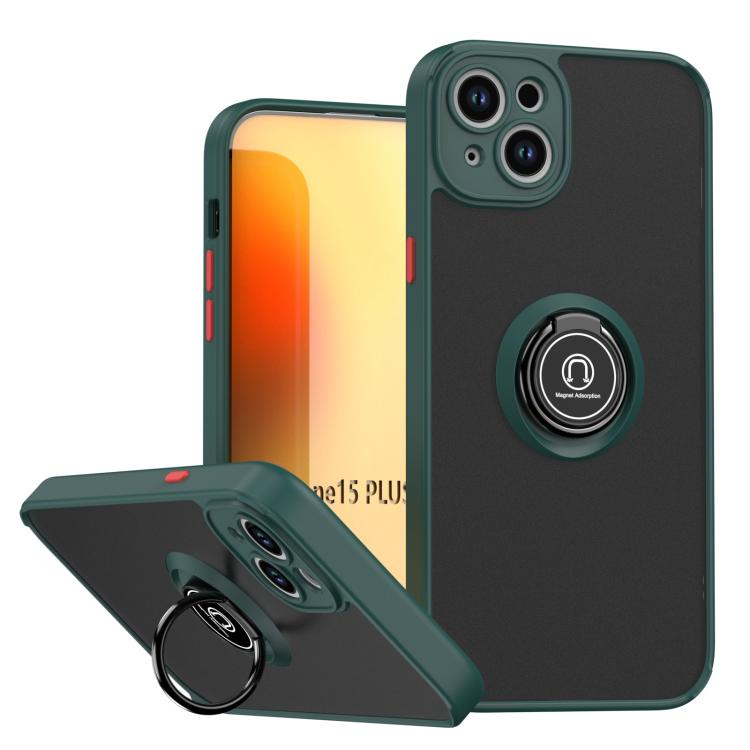 Coque de téléphone Q Shadow série 1 en TPU + PC avec anneau, pour iPhone 16 Pro, pour iPhone 16 Plus, pour iPhone 15 Pro Max, pour iPhone 15 Pro, pour iPhone 15 Plus, pour iPhone 15