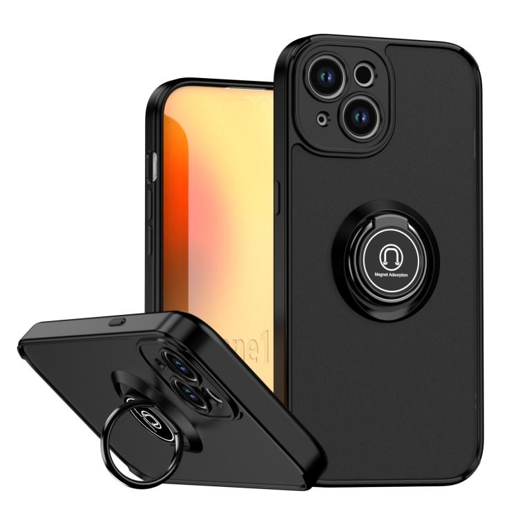 Coque de téléphone Q Shadow série 1 en TPU + PC avec anneau, pour iPhone 16 Pro, pour iPhone 16 Plus, pour iPhone 15 Pro Max, pour iPhone 15 Pro, pour iPhone 15 Plus, pour iPhone 15