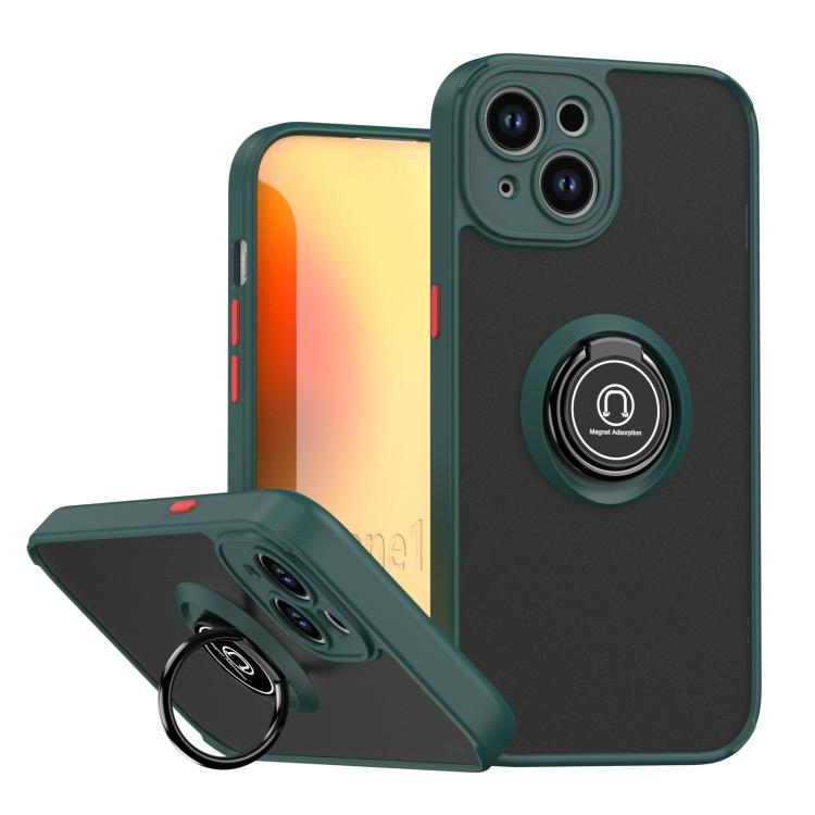 Coque de téléphone Q Shadow série 1 en TPU + PC avec anneau, pour iPhone 16 Pro, pour iPhone 16 Plus, pour iPhone 15 Pro Max, pour iPhone 15 Pro, pour iPhone 15 Plus, pour iPhone 15