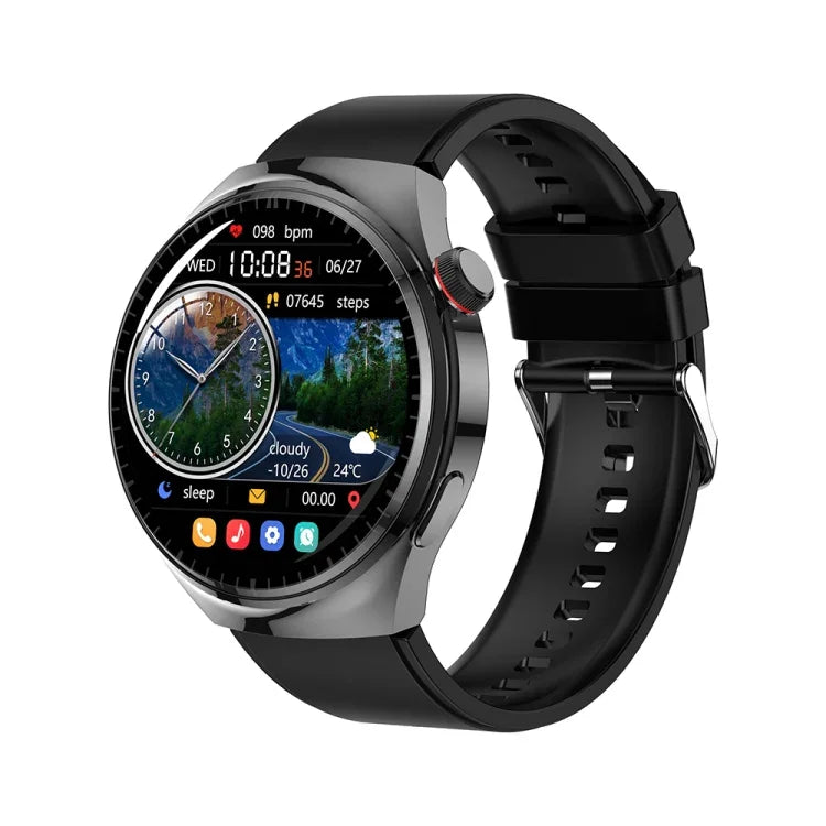 Montre connectée LEMFO LF38 avec écran IPS de 1,6 pouce, bracelet en silicone et prise en charge de la surveillance de l'oxygène sanguin