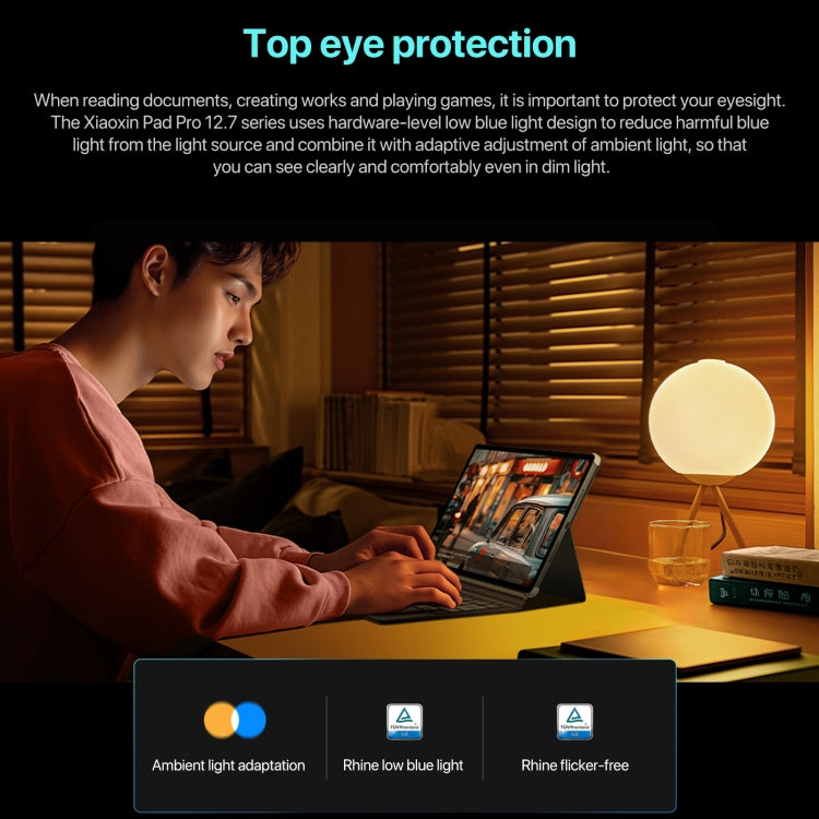 Lenovo Xiaoxin Pad Pro Tablette WiFi 12,7 pouces 2025, ZUI 16, MediaTek Dimensity 8300 Octa Core, Support empreinte digitale & identification faciale, 8 Go+128 Go, 8 Go+256 Go, 12 Go+256 Go