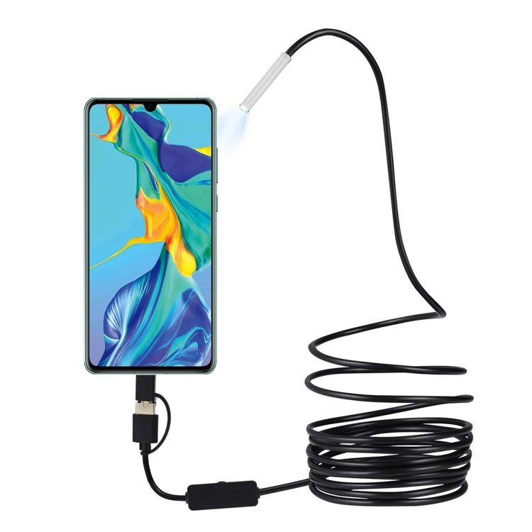 Caméra d'inspection endoscope industriel numérique étanche HD 3 en 1 inskam107 3,9mm, câble rigide 1m, câble rigide 3,5m, câble rigide 5m