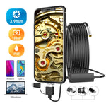 Caméra d'inspection endoscope industriel numérique étanche HD 3 en 1 inskam107 3,9mm, câble rigide 1m, câble rigide 3,5m, câble rigide 5m
