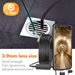 Caméra d'inspection endoscope industriel numérique étanche HD 3 en 1 inskam107 3,9mm, câble rigide 1m, câble rigide 3,5m, câble rigide 5m
