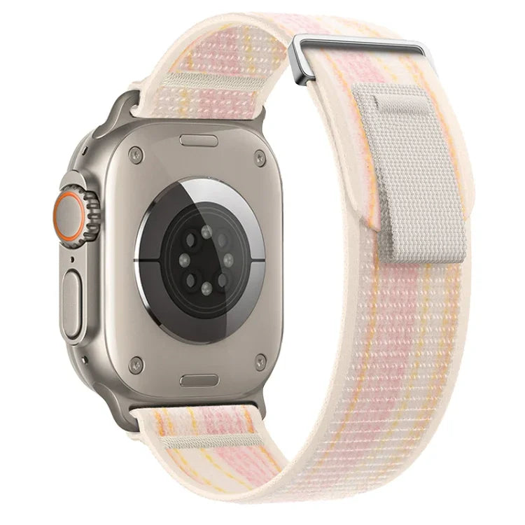 Bracelet de montre en nylon à double boucle, pour Apple Watch Ultra 2 49 mm et Apple Watch Series 9 45 mm
