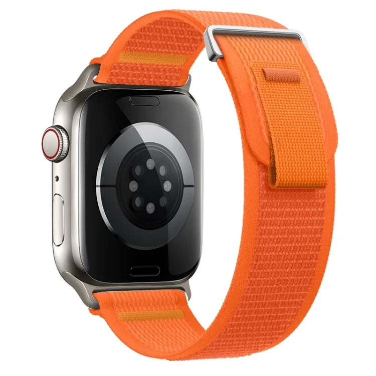 Dual-Section Loop Nylon Watch Band, For Apple Watch Ultra 2 49mm, For Apple Watch Series 9 45mm