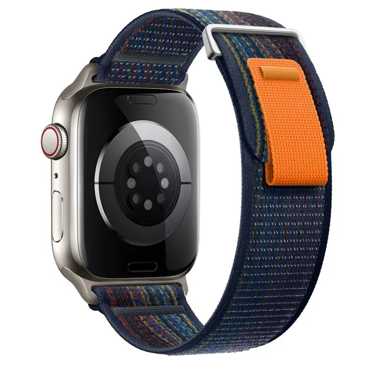 Dual-Section Loop Nylon Watch Band, For Apple Watch Series 9 41mm, For Apple Watch Ultra 49mm