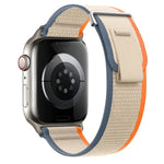 Dual-Section Loop Nylon Watch Band, For Apple Watch Series 9 41mm, For Apple Watch Ultra 49mm