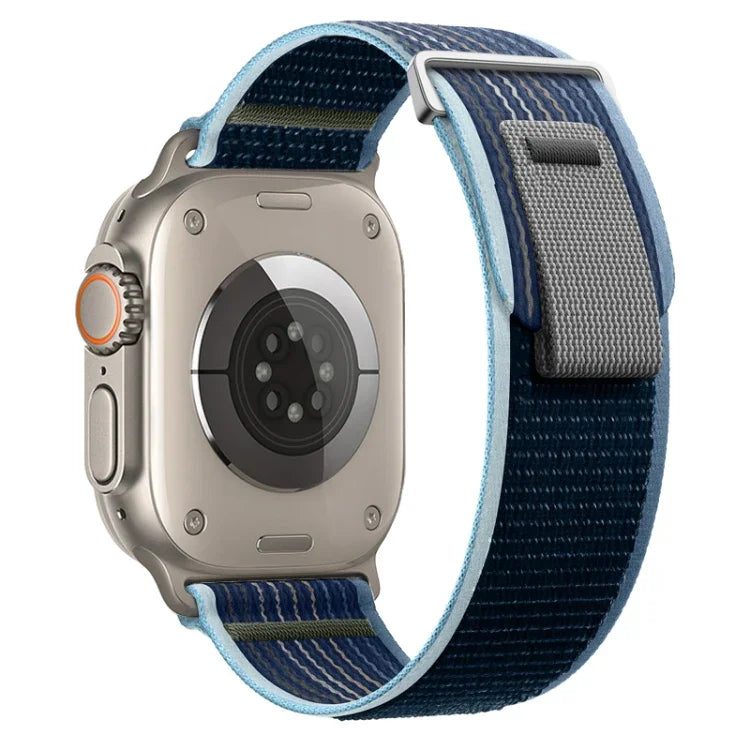 Dual-Section Loop Nylon Watch Band, For Apple Watch Series 9 41mm, For Apple Watch Ultra 49mm