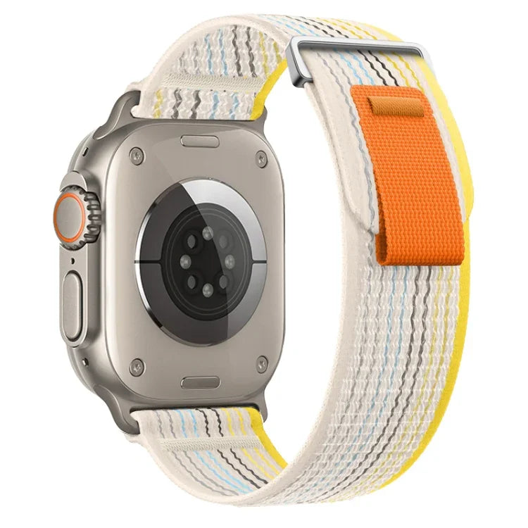 Dual-Section Loop Nylon Watch Band, For Apple Watch Series 9 41mm, For Apple Watch Ultra 49mm