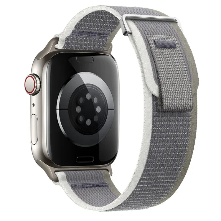 Dual-Section Loop Nylon Watch Band, For Apple Watch Series 7 41mm, For Apple Watch Series 7 45mm