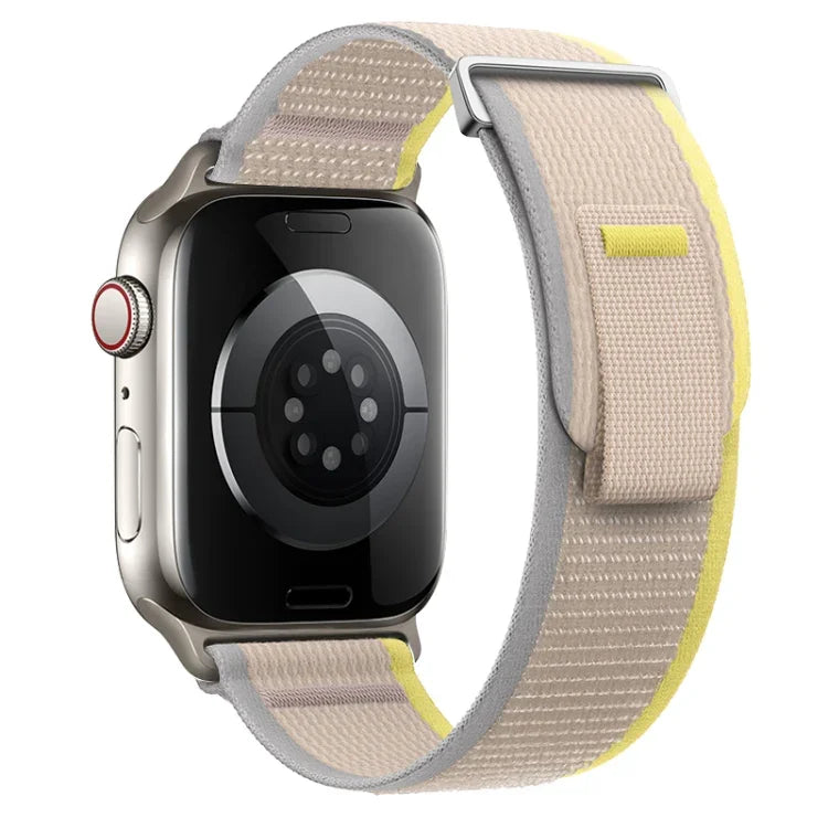 Bracelet de montre en nylon à double boucle, pour Apple Watch SE 40 mm et Apple Watch SE 44 mm