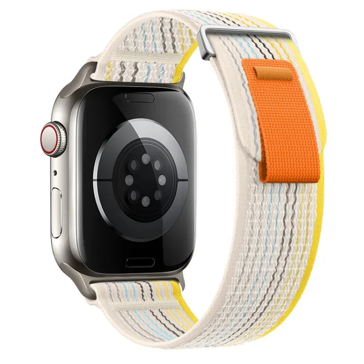 Bracelet de montre en nylon à double boucle, pour Apple Watch SE 40 mm et Apple Watch SE 44 mm