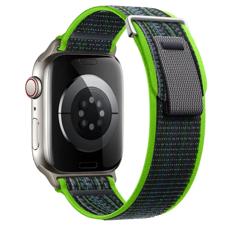 Bracelet de montre en nylon à double boucle, pour Apple Watch SE 40 mm et Apple Watch SE 44 mm
