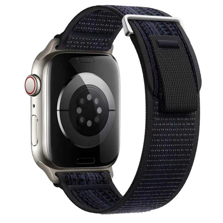 Bracelet de montre en nylon à double boucle, pour Apple Watch SE 40 mm et Apple Watch SE 44 mm
