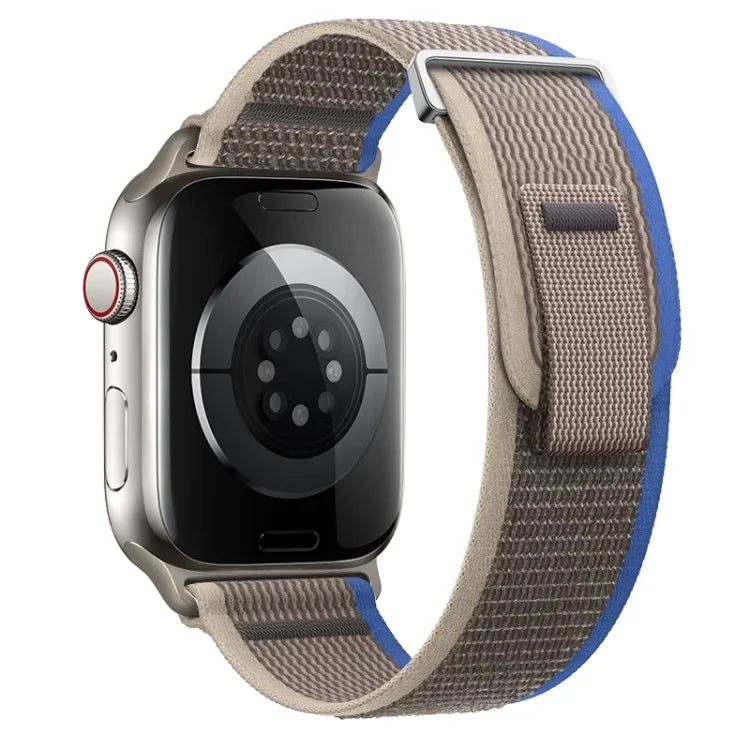 Bracelet de montre en nylon à double boucle, pour Apple Watch SE 40 mm et Apple Watch SE 44 mm