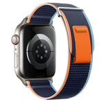 Bracelet de montre en nylon à double boucle, pour Apple Watch SE 40 mm et Apple Watch SE 44 mm