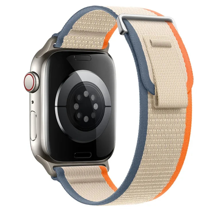 Bracelet de montre en nylon à double boucle, pour Apple Watch SE 40 mm et Apple Watch SE 44 mm