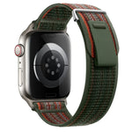 Bracelet de montre en nylon à double boucle, pour Apple Watch Series 4 44 mm et Apple Watch Series 4 40 mm