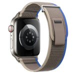 Bracelet de montre en nylon à double boucle, pour Apple Watch Series 4 44 mm et Apple Watch Series 4 40 mm