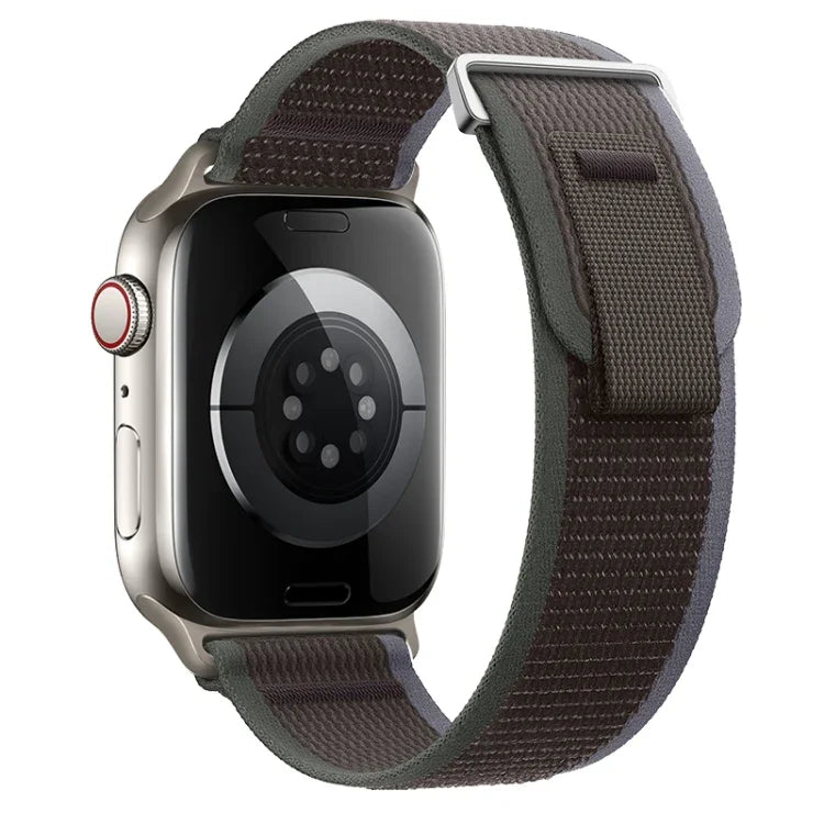 Bracelet de montre en nylon à double boucle, pour Apple Watch Series 4 44 mm et Apple Watch Series 4 40 mm