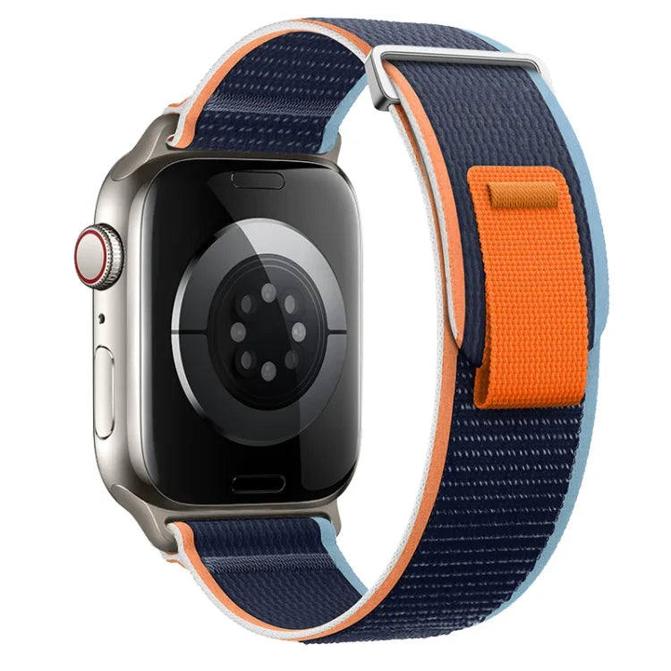 Bracelet de montre en nylon à double boucle, pour Apple Watch Series 4 44 mm et Apple Watch Series 4 40 mm