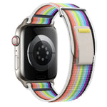 Bracelet de montre en nylon à double boucle, pour Apple Watch Series 4 44 mm et Apple Watch Series 4 40 mm