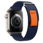 Bracelet de montre en nylon à double boucle, pour Apple Watch Series 4 44 mm et Apple Watch Series 4 40 mm