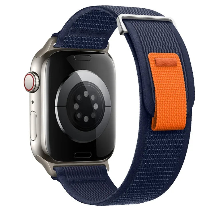 Bracelet de montre en nylon à double boucle, pour Apple Watch Series 4 44 mm et Apple Watch Series 4 40 mm
