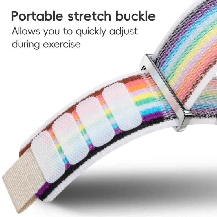 Bracelet de montre en nylon à double boucle, pour Apple Watch Series 4 44 mm et Apple Watch Series 4 40 mm