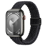 Slim Magnetic Buckle Nylon Braided Watch Band, For Apple Watch SE 2023 44mm, For Apple Watch SE 2023 40mm