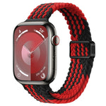 Bracelet de montre en nylon tressé à boucle magnétique fine, pour Apple Watch Series 9 41mm, pour Apple Watch Ultra 49mm