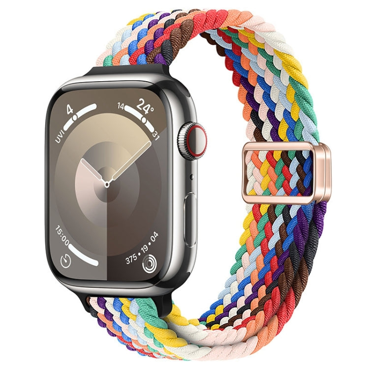Bracelet de montre en nylon tressé à boucle magnétique fine, pour Apple Watch Series 9 41mm, pour Apple Watch Ultra 49mm