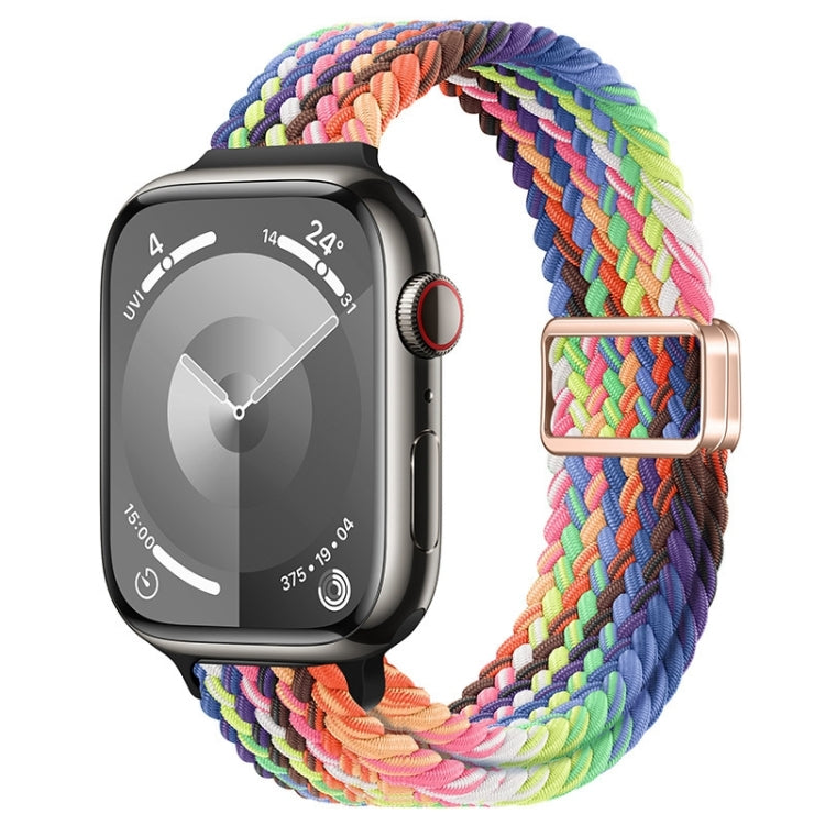 Bracelet de montre en nylon tressé à boucle magnétique fine, pour Apple Watch Series 9 41mm, pour Apple Watch Ultra 49mm