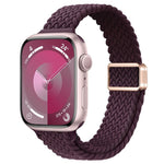 Bracelet de montre en nylon tressé à boucle magnétique fine, pour Apple Watch Series 9 41mm, pour Apple Watch Ultra 49mm