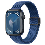 Bracelet de montre en nylon tressé à boucle magnétique fine, pour Apple Watch Series 9 41mm, pour Apple Watch Ultra 49mm