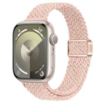 Bracelet de montre en nylon tressé à boucle magnétique fine, pour Apple Watch Series 9 41mm, pour Apple Watch Ultra 49mm