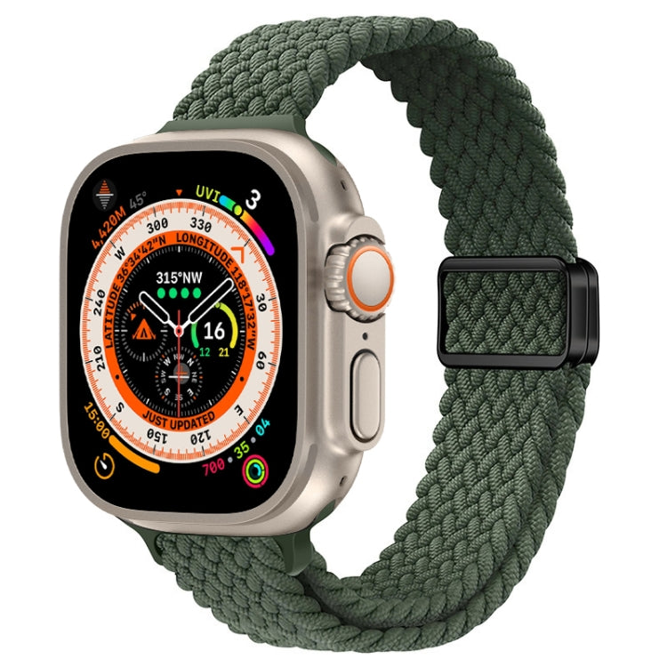 Bracelet de montre en nylon tressé à boucle magnétique fine, pour Apple Watch Series 9 41mm, pour Apple Watch Ultra 49mm