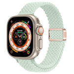 Bracelet de montre en nylon tressé à boucle magnétique fine, pour Apple Watch Series 9 41mm, pour Apple Watch Ultra 49mm