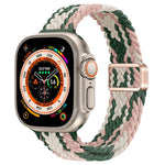 Bracelet de montre en nylon tressé à boucle magnétique fine, pour Apple Watch Series 9 41mm, pour Apple Watch Ultra 49mm