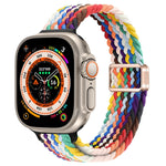 Bracelet de montre en nylon tressé à boucle magnétique fine, pour Apple Watch Series 9 41mm, pour Apple Watch Ultra 49mm