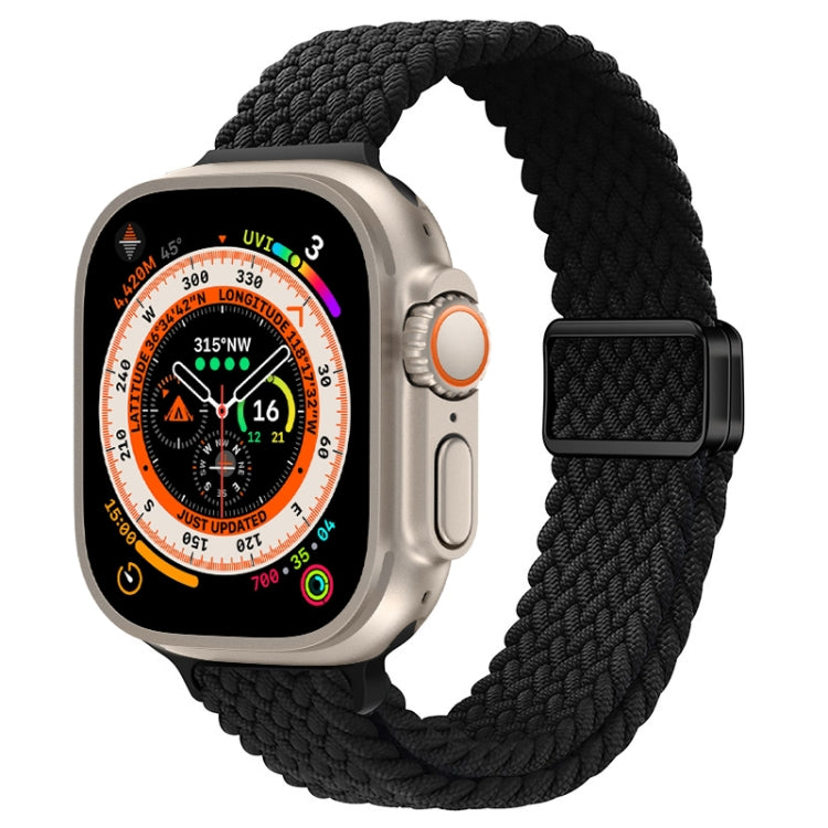 Bracelet de montre en nylon tressé à boucle magnétique fine, pour Apple Watch Series 9 41mm, pour Apple Watch Ultra 49mm