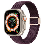 Bracelet de montre en nylon tressé à boucle magnétique fine, pour Apple Watch Series 9 41mm, pour Apple Watch Ultra 49mm