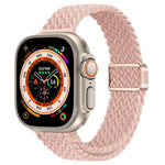 Bracelet de montre en nylon tressé à boucle magnétique fine, pour Apple Watch Series 9 41mm, pour Apple Watch Ultra 49mm