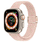 Bracelet de montre en nylon tressé à boucle magnétique fine, pour Apple Watch Series 9 41mm, pour Apple Watch Ultra 49mm