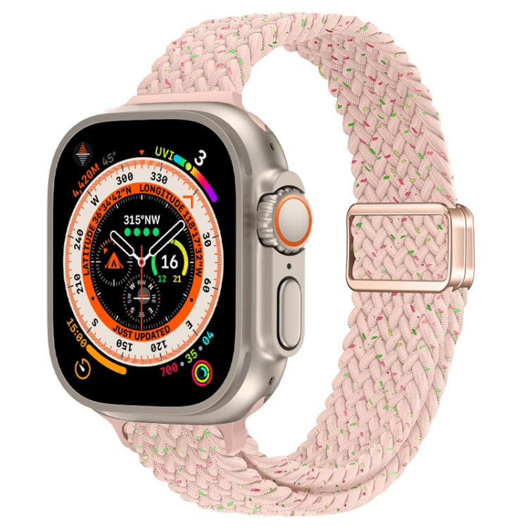 Bracelet de montre en nylon tressé à boucle magnétique fine, pour Apple Watch Series 9 41mm, pour Apple Watch Ultra 49mm