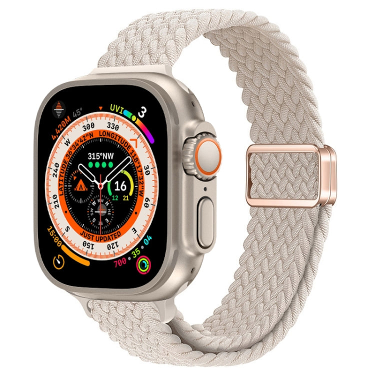 Bracelet de montre en nylon tressé à boucle magnétique fine, pour Apple Watch Series 9 41mm, pour Apple Watch Ultra 49mm