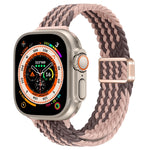 Bracelet de montre en nylon tressé à boucle magnétique fine, pour Apple Watch Series 9 41mm, pour Apple Watch Ultra 49mm